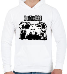 printfashion blondie bw - Férfi kapucnis pulóver - Fehér (16958079)