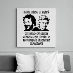 printfashion Bud Spencer és Terence Hill (Hogy bírod a piát? ) - Vászonkép - Fehér (16946328)