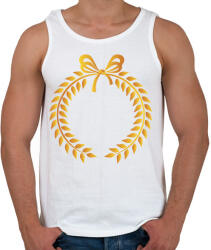 printfashion Arany koszorú - Férfi atléta - Fehér (17175851)