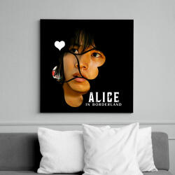 printfashion Alice in borderland arisu fehér - Vászonkép - Fekete (17240723)