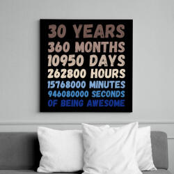 printfashion 30 Years - Vászonkép - Fekete (16889145)