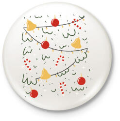 printfashion Karácsonyfa jelmez - Kitűző, hűtőmágnes - Fehér (16996661)