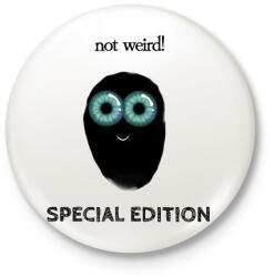 printfashion Boo special edition - Kitűző, hűtőmágnes - Fehér (17325618)