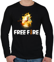 printfashion freefire1 - Férfi hosszú ujjú póló - Fekete (17307337)