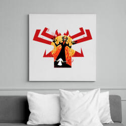 printfashion samurai jack - Vászonkép - Fehér (17401094)