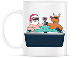 printfashion Karácsonyi pezsgés - Bögre - Fehér (16991297)