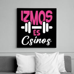 printfashion Izmos és csinos - Vászonkép - Fekete (17371087)