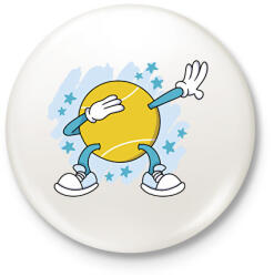 printfashion Teniszlabda - Kitűző, hűtőmágnes - Fehér (17102016)