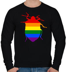 printfashion Pride Poloska - Férfi pulóver - Fekete (17374378)