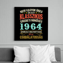 printfashion Klasszikus eredeti minőség - Egyedi számokkal - Vászonkép - Fekete (17224875)