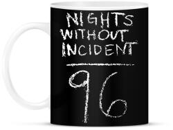 printfashion Kiut Nights without incident - Bögre - Fekete (16893248)