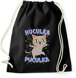printfashion Huculka Puculka macska - Sportzsák, Tornazsák - Fekete (17362221)