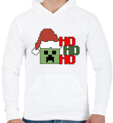 printfashion Karácsonyi creeper - Férfi kapucnis pulóver - Fehér (16874753)