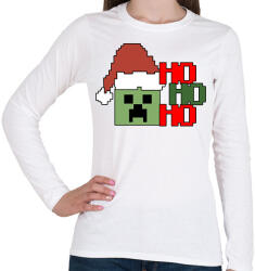 printfashion Karácsonyi creeper - Női hosszú ujjú póló - Fehér (16874787)