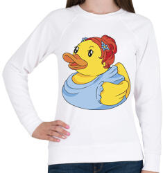 printfashion Csinos gumikacsa - Női pulóver - Fehér (17077165)