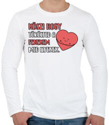printfashion Köszi hogy törölted a fenekem meg ilyenek - Férfi hosszú ujjú póló - Fehér (17425528)