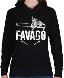 printfashion favágó - Női kapucnis pulóver - Fekete (17465183)