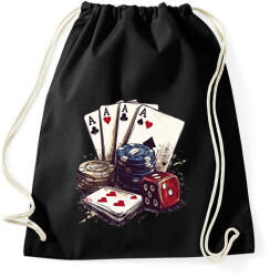 printfashion póker - Sportzsák, Tornazsák - Fekete (17272791)