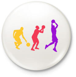 printfashion Kosarasok - Kitűző, hűtőmágnes - Fehér (17052947)