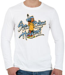 printfashion Szia bátyus - Férfi hosszú ujjú póló - Fehér (17434528)