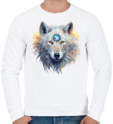 printfashion farkas - Férfi pulóver - Fehér (17266849)