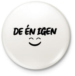 printfashion De én igen - Páros póló fekete - Kitűző, hűtőmágnes - Fehér (17247012)