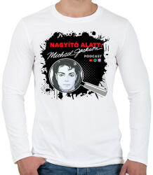 printfashion Nagyító alatt MJ 6 - Férfi hosszú ujjú póló - Fehér (17231210)