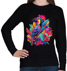 printfashion Madár - Női pulóver - Fekete (17393349)