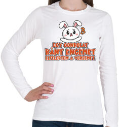 printfashion Egy gondolat bánt engemet - Női hosszú ujjú póló - Fehér (17396331)