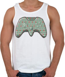 printfashion Karácsonyi kontroller - Férfi atléta - Fehér (16991338)