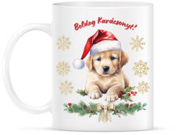 printfashion Golden retriever karácsony - Bögre - Fehér (17150964)