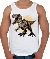 printfashion Dinoszaurusz - Férfi atléta - Fehér (16904770)