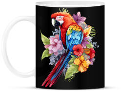 printfashion Papagáj - Bögre - Fekete (17353056)