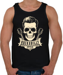 printfashion Rockabilly 2 - Férfi atléta - Fekete (16928210)