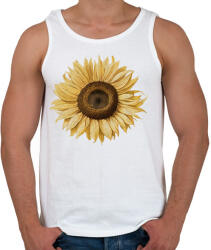 printfashion Napraforgó - Férfi atléta - Fehér (17078636)