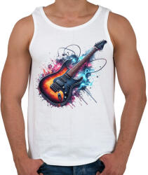 printfashion gitár - Férfi atléta - Fehér (16890765)