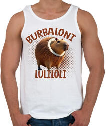 printfashion Burbaloni Luliloli - Férfi atléta - Fehér (17440800)