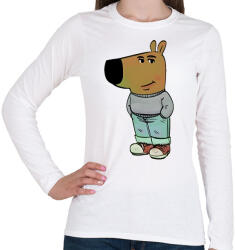 printfashion Just a chill guy - Női hosszú ujjú póló - Fehér (16955863)