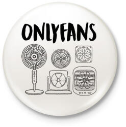 printfashion Onlyfans - Kitűző, hűtőmágnes - Fehér (17489042)