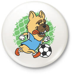 printfashion Focista kutya - Kitűző, hűtőmágnes - Fehér (17082606)