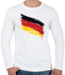 printfashion Német zászló - Férfi hosszú ujjú póló - Fehér (17075566)