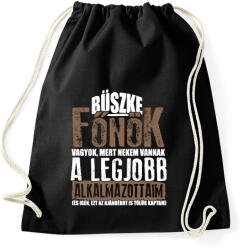 printfashion Büszke főnök - Sportzsák, Tornazsák - Fekete (17147611)