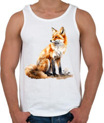 printfashion róka - Férfi atléta - Fehér (17331508)