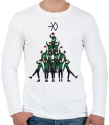 printfashion EXO Christmas - Férfi hosszú ujjú póló - Fehér (16882538)