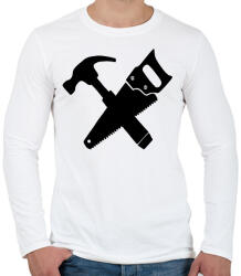 printfashion Asztalos - Férfi hosszú ujjú póló - Fehér (17451618)