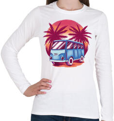 printfashion Kisbusz - Női hosszú ujjú póló - Fehér (17071511)