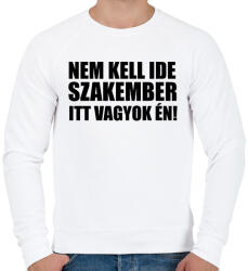 printfashion Szakember (1) - Férfi pulóver - Fehér (16882017)