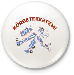 printfashion Körbetekertem - Kitűző, hűtőmágnes - Fehér (16919921)