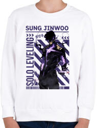 printfashion Solo Leveling Arise - Gyerek pulóver - Fehér (17413710)