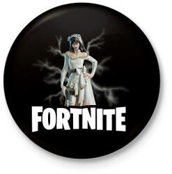 printfashion Fortnite The Widow - Kitűző, hűtőmágnes - Fekete (17448873)